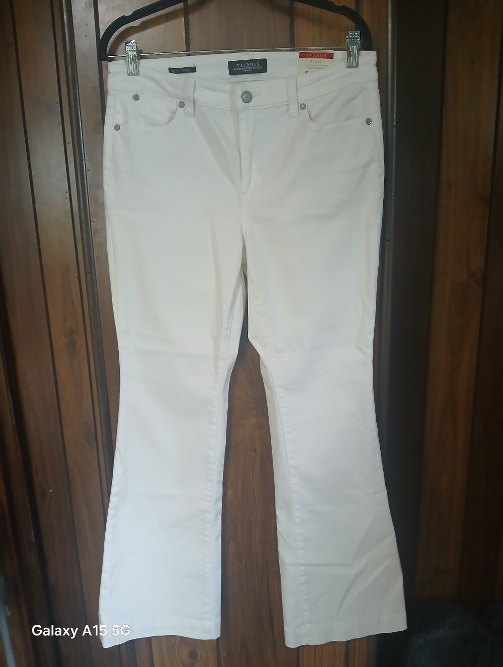 Talbots White Flared Bootcut Jeans